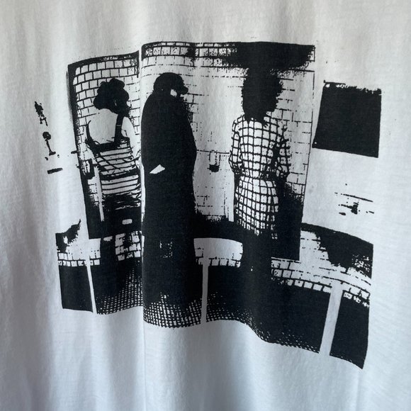 White & Black Death to Tennis Graphic Short-Sleeve T shirt - Picture 5 of 6